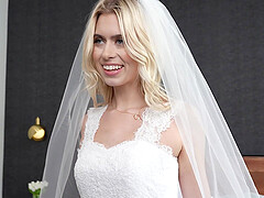 Bride Jill Kassidy drops her white panties for hardcore pounding