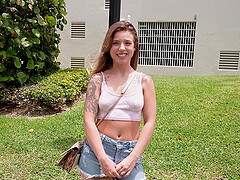 Naughty Lucky Anne takes money to be fucked by a stranger. HD