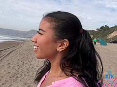 Ameena Green having fun while sucking her boyfriend's dick