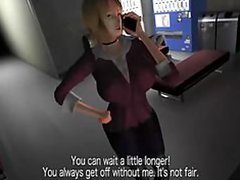 Trola De Oficina Muy Cachonda 3D Penetrada Por El Culo Por Un Gran Pene