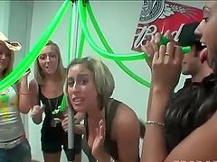 Teens in college drink and play sex games at party