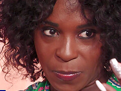 Hot ebony milf Naomi masturbating her beautiful pussy in germany