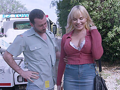 Dana Dearmond and Ember Snow in a hot ffm threesome with James Deen