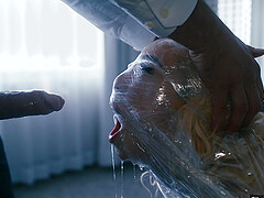 Mick Blue cuffed and dominated Kenzie Reeves in bdsm