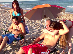Lustful Latinos unleash passion on the sandy shore