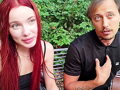 Sexy Porno Dan and fiery redheaded babe Megan in raw reality passion