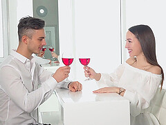 Sultry Russian babe Kate and her teen lover indulge in a passionate coupling