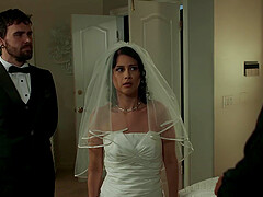 Dirty Derrick and sultry Penelope in a naughty bride binge