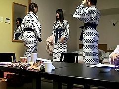Horny milf Tsubomi gets naked with bunch of strangers