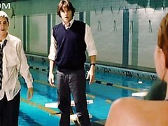 Cute Redhead Lindy Booth Swimming