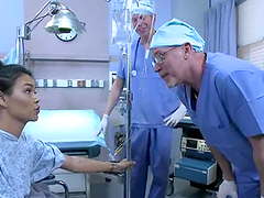 Horny Dana Vespoli gets gangbanged by doctors