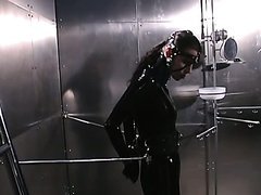 Dominatrix Makes Her Latex Slave Cries