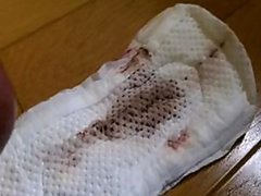 Fetishist Dude Jerks Off and Cums On a Used Napkin