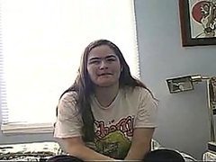 Incredibly Hairy Amateur BBW Masturbates With a Dildo Until Squirting