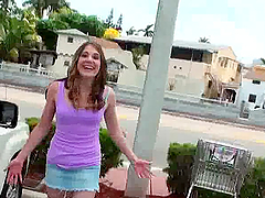 Delicious Anna Bell In Miniskirt Gets Fucked In POV Clip
