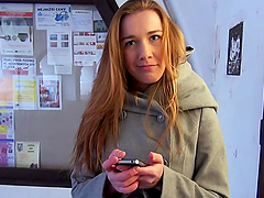 Dominika gives sloppy blowjob and fucks in POV
