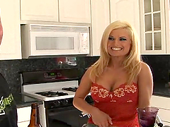 MIlf lures him in her bedroom to get him naked