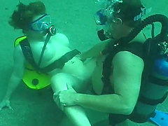 Nasty diver Jessica gets fucked in water in amazing extreme sex video