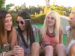 Striking Mikayla Hendrix and Her Kinki GFs Have A Lesbian Orgy