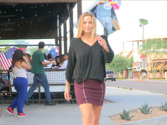 Incredible Courtney II Masturbates Outdoors In Public