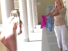 Succulent Alison Angel Watches A Girl Masturbating Outdoors
