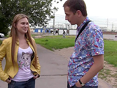 Long-haired Emma gets her teen pussy fucked by Sean