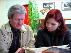 Wonderful Redhead Goes Really Hardcore With An Old Man