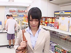 Mihono Sakaguc gets her pussy and mouth banged by two men