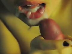 Kinky woman licks and rubs her hubby's wang in homemade POV