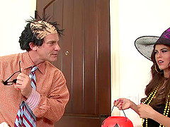Hardcore Halloween doggystyle pounding with hussy Cindy Jones