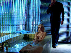 Captivating hardcore bed sex action with a foxy reality blonde