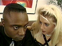 Retro interracial action where a black guy fucks white girls