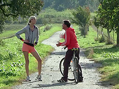 Seductive teen in a sexy short submits to a tempting sporty hardcore screw
