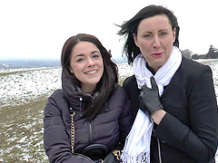 Lesbian goddesses hit the floor and get into a hot 69