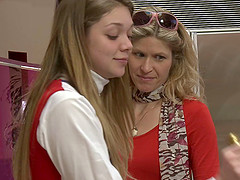 Vibrator tease combined with a steamy muff licking in this lesbians action