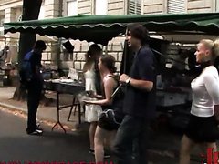 Naughty Blonde Gets A First Hand Experience Of Public Sex With A Fat Dick