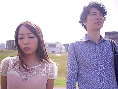 Asian pornstar delivers a sizzling tit job and gets plowed