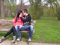 Date with a teen goes really well and he gets to fuck her