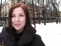 Naughty Hottie Blows To Hard Cocks In Public