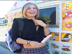Perky, fun teen slut gets a sticky creampie and loves it