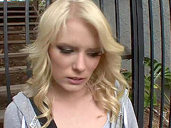 Elaina got talked into sucking a stiff cock and fucking it