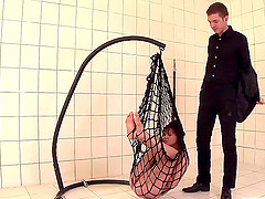 Bondage Alysa Knight anal getting ravished in BDSM