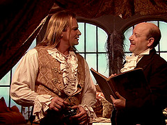 Alluring Shay Jordan getting her first threesome on a pirate ship