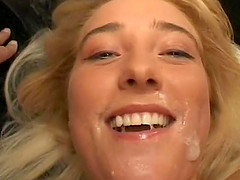 Amateur teen girlfriend gangbang with huge facials