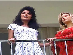 Two sassy lesbian lookers enjoy pleasuring their twats