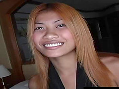 Petite redhead babe from Asia decides to take it from the behind
