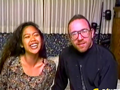 Slender honey Maile bouncing on a throbbing schlong