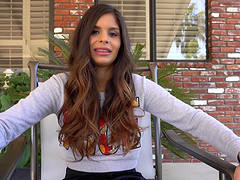 Katya Rodriguez spreads her legs for an erected penis