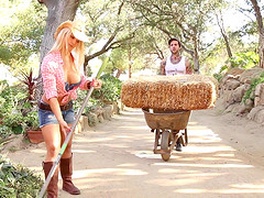 Busty Sarah Vandella is curious about a pulsating pleasure rod