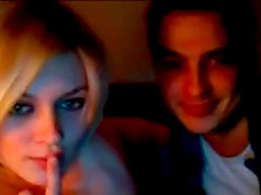 Shameful couple's foreplay & fuck on livecam